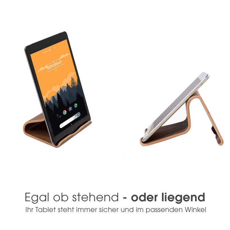 Terratec 219731 Real Wood Smartphone and Tablet Stand