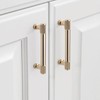 9BUILD 10 Pack Knurled Cabinet Pulls 3.75 Inch Brushed Gold