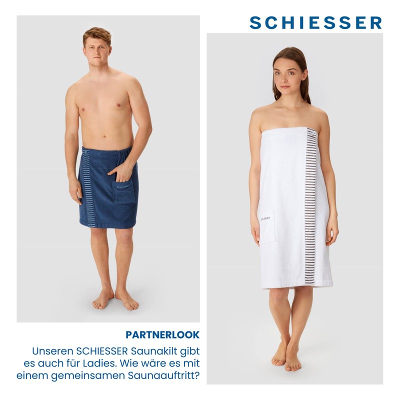 Schiesser Rome Sauna Kilt for Men Made of Absorbent Terry