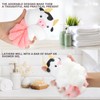 PHOGARY 3 Pack Bath Loofahs Shower Sponge Balls, Animal Mesh