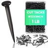 Therwen 1lb Upholstery Tacks Carpet Tacks Bulk Black Box of