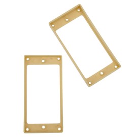 4Pair Yootones Plastic Flat Bottom Humbucker Pickup Mounting Rings Set Compatible with Electric Guitar (Yellow)