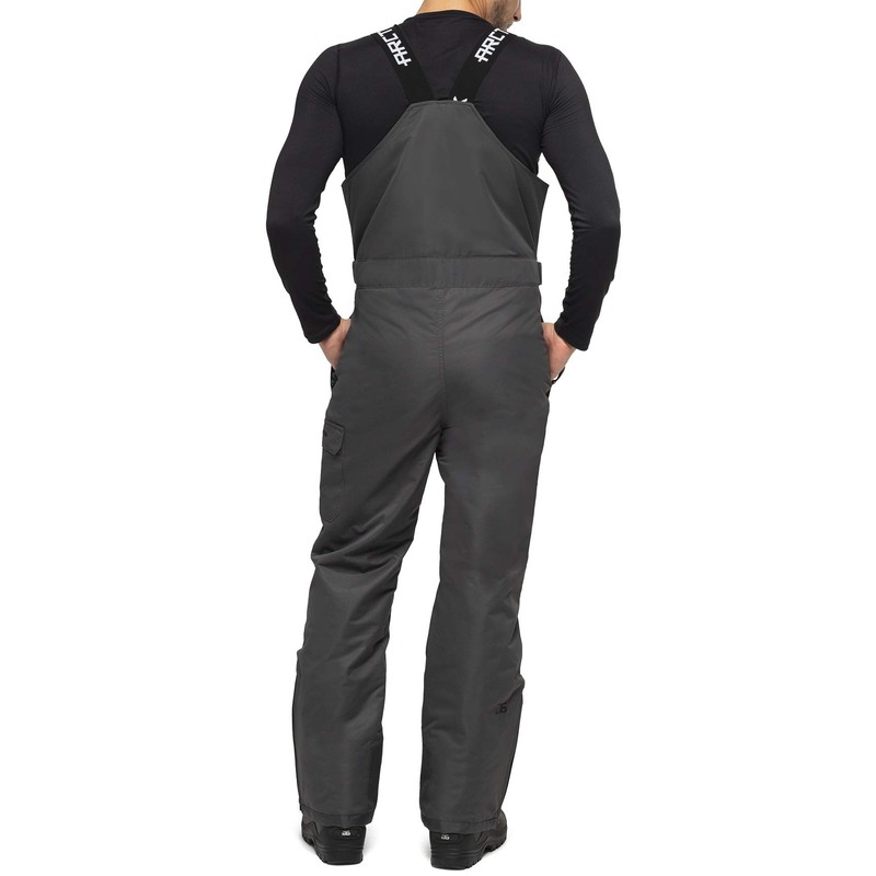 Arctix Men's Avalanche Athletic Fit Insulated Bib Overalls, Charcoal, Large/32"