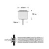 Obeaming 12V LED Light Dimmer, Stainless 12 Volt PWM Dimmer
