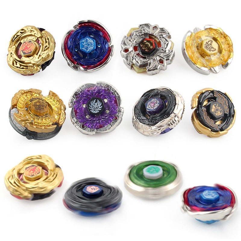 Gyros Spinning Tops, 8-Piece Starter Battle Spinner Set, 4D Fusion