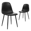 CangLong Faux Leather Dining Back Modern Side Chair for Pub