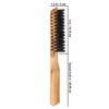 REDECKER Wild Boar Bristle Half Round Hairbrush with Waxed Olive