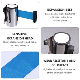 STOBOK Belt Partition, Belt Partition, 16.4 ft (5 m), Wall Partition Belt, Wall Joint, Barrier Line, Retractable Partition, Barricade