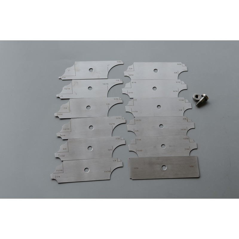 RIVERWELD 12 Piece Fillet Weld Set 1/32" increments to 1/2",