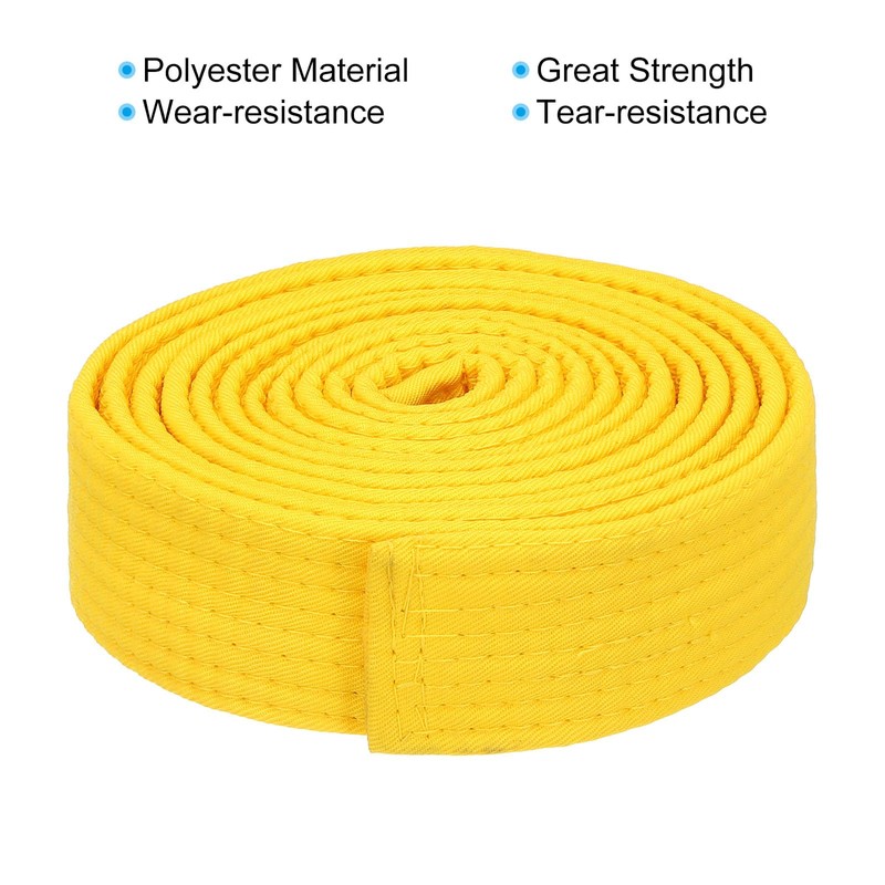 PATIKIL Taekwondo Colored Ranking Belt 1.5" x9.2Ft 2.8m, Polyester Martial