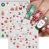 6 Sheets Christmas Nail Stickers for Nail Art Santa Claus