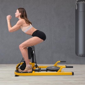 Deep Squat Machine,6 Gear Adjustable,Squat Fitness Equipment Functional Core Workout Training Sit Up & Push Up Leg Exerciser for Home Gym Workout