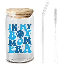 Gifts for Mom, New Mom - Gifts for a Mom of Boys, Pregnant Mom, Expecting Mom, Mama, Mom to Be, Mommy to Be - 16 Oz Coffee Glass