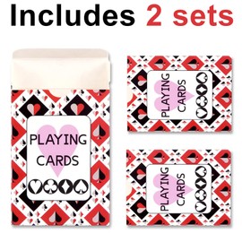 2-Piece Elite Low Vision Playing Cards Set – Large Font, Easy-to-Read Playing Cards for Visually Impaired People