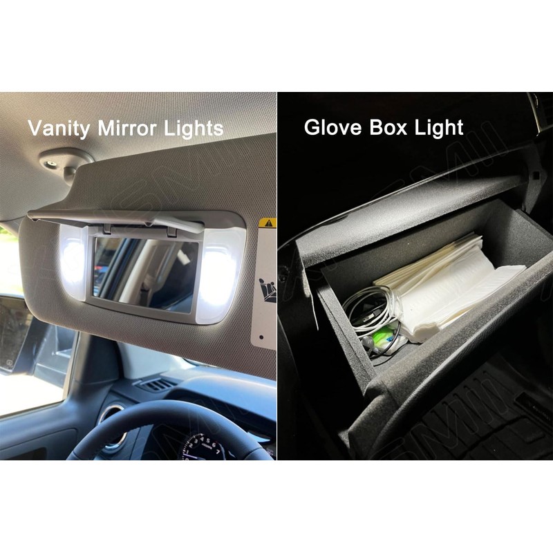 Xpismii 15 Piece 6000K White Odyssey Interior LED Light Kit