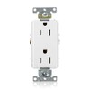 Leviton TDR15-W 15 Amp, 125 Volt, Decora Plus Duplex Receptacle,