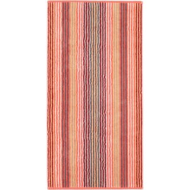 Cawö Home Hand Towels Unique Stripes 944 Coral 22 Hand Towels 50 x 100 cm