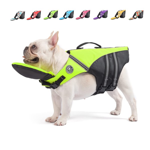 Mklhgty Dog Life Jacket, Reflective Dog Life Vest with Removable