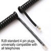 Black 2 Pack Universally Compatible Phone Cord