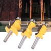 3Pcs Architectural Molding Router Bit Milling Cutter Set Woodworking Accessories