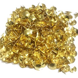 200pcs Push Pins Gold, Brass Head Drawing Pins, Push Pins, Thumb Tacks for Map, Office, School, Bulletin Board, Decoration