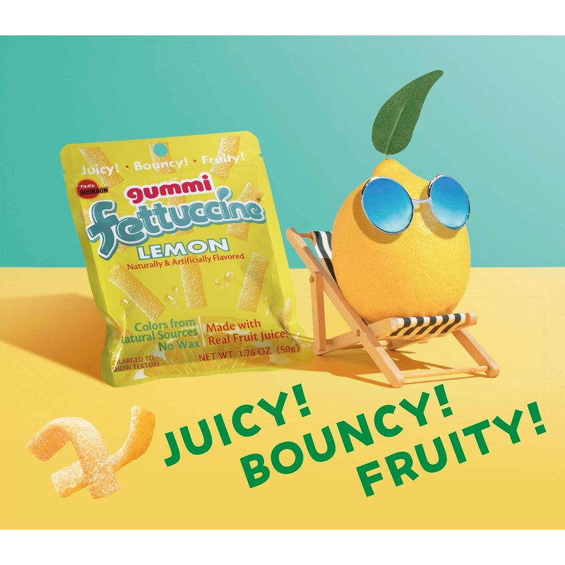 Fettuccine Gummi Lemon (10-pack) (Lemon)