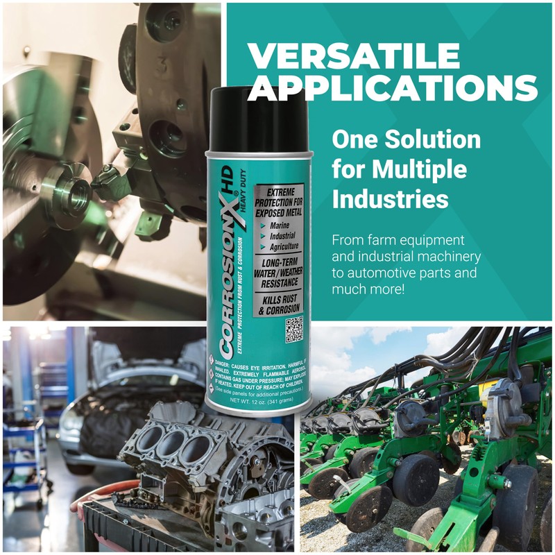 CorrosionX Heavy Duty Anti Rust Spray, Dripless Self-Healing Corrosion Inhibitor