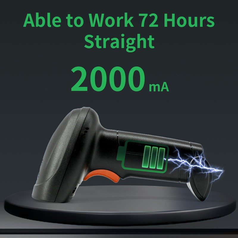 AothBest Handheld Barcode Scanner, Wired Automatic QR Code Scanner Supports