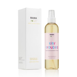 Baby Massage and Bath Oil - Mama Nature Tiny Troubles with Calendula and Sweet Almond. Relieves Cradle Cap, Eczema and Dry Skin. 8/8 fl oz/250 ml