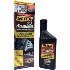 Slick 50 750002 Recharged High Mileage Engine Treatment, 15-Ounce