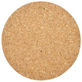 Good-L Cork Coasters, Round, Diameter 3.9 inches (10 cm), Thickness 0.3 inches (7 mm), Pack of 4