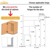 Luokim 20 Pack Half Overlay Soft Close Cabinet Hinges, Frameless