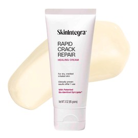SkinIntegra Rapid Crack Repair Cream, 25% Urea with Lactic Acid, Heals Cracked Heels and Diabetic Feet, Post-Surgery Scar Care, Fragrance-Free Barrier Cream, 3 oz