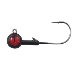 Northland Fishing Tackle Tungsten Jig for Walleye, Bass, & Panfish, Black, 1/4 Oz 2/0 Hook, 2/Card