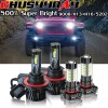 CHUSYYRAY Bright H13 LED Bulb Headlight+Fog Upgrade Kit For 2018