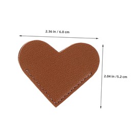 GRIRIW Cute Bookmarks Set of 12 Heart Shaped Leather Bookmarks for Boys and Girls Unique Corner Page Markers Adorable Reading Accessories Style