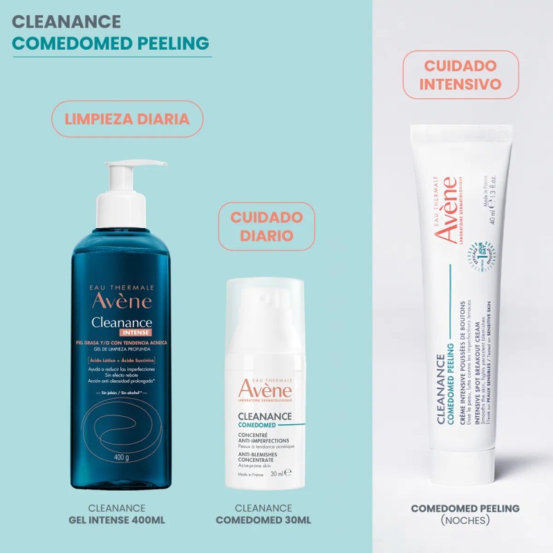 Avène Cleanance Comedomed Peeling Piel Grasa Acné 40ml Noche