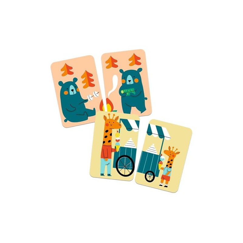 Djeco Mixed Card Game Loup 4 Years +