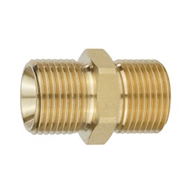 Adaptor for Pressure Washers up to 400 Bar Double Nipple G 3/8 Inch AG Hose Lance High Pressure Gun