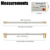 Coinkoly 10 Pack 10 Inch(254mm) Gold and Brush Satin Nickel