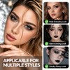 Smoky Grey Eyeshadow Palette Silver Glitter Cool-Toned Eye Makeup