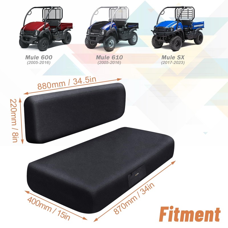 MDPROMCP UTV Mule Seat Covers for Mule 600 610 Heavy-Duty
