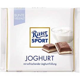 Ritter Sport Milk Chocolate with Yogurt Filling 100g/3.52oz (Pack of 2)