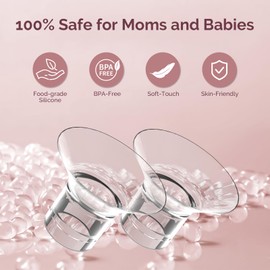 semai Flange Inserts 13mm Breast Pump Parts Compatible with Medela/Momcozy S12 Pro/S9 Pro/S12/S9/Spectra/Elvie 24mm Breast Pump Shields/Flanges, Reduce 24mm Nipple Tunnel Down to Correct Size, 4PCS