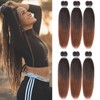 Pre Stretched Braiding Hair 22 Inch 6 Packs Professional Soft