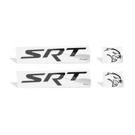 Reflective Concepts - SRT Badge Overlay Decal Stickers - Grille and Trunk - 2019 Charger SRT Hellcat - (Color: Carbon Fiber)