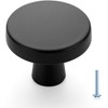 Ravinte 30 Pack Single Hole Matte Black Cabinet Knobs Kitchen