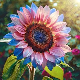 100+ Rare Sunflower Seeds for Planting multi-colored Sunflowers Non-GMO Heirloom Seeds for Home Garden Outdoors