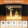 MECCANIXITY Clear Display Case, 2 Layer Acrylic Figure Display Case