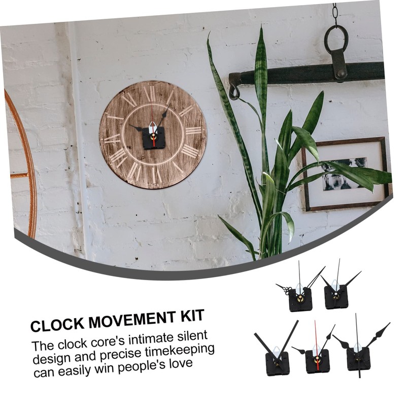 Mipcase 4Sets High Torque Long Shaft DIY Clock Movement Kit